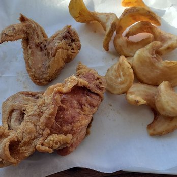 Gyro Place - Fried chicken and fries. Look host CRISP that skin is! - Mexican Near Me - Clear Lake, Iowa