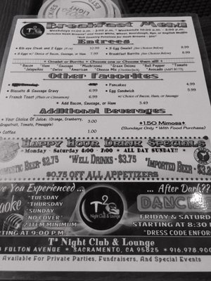 Menu photo 3 Firefly Lounge Sacramento, CA
