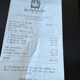 The picture speaks for itself. 2 people 18% gratuity. Feels like a scam to get you to tip twice. The picture speaks for itself. 2 people 18% gratuity. Feels like a scam to get you to tip twice.