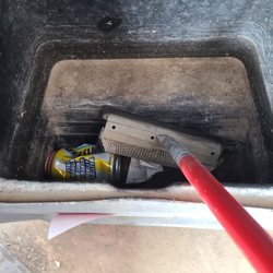 Bone dry windshield cleaning stations full of trash