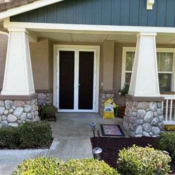 Mobile Screen Shop - White Vista double French door stainless steel security screen doors installed in Norco Hills. #stainlesssteelsecuritydoors - Windows Installation Near Me Mobile Screen Shop - White Vista double French door stainless steel security screen doors installed in Norco Hills. #stainlesssteelsecuritydoors - Windows Installation Near Me