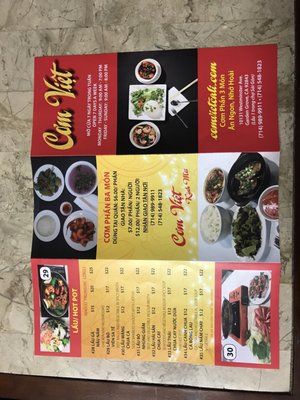 Menu photo 6 Com Viet Garden Grove, CA