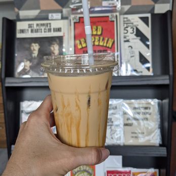 Bynx - Iced salted caramel latte - Coffee & Tea Near Me - Orlando, Florida
