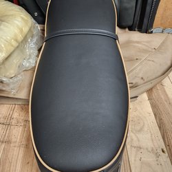 Lucky's Auto Upholstery - Motorcycle seat recovered