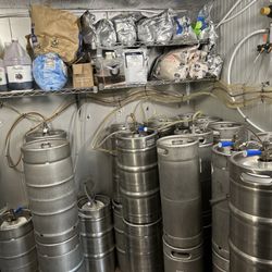 Talking Rock Brewery - The storage are for the kegs in the railway boxcar.