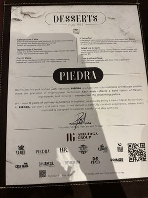Menu photo 8 Piedra Indianapolis, IN