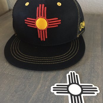 Brotique 505 - Zia SnapBack hat and the free decal I got with my purchase - Men's Clothing Near Me - Albuquerque, New Mexico