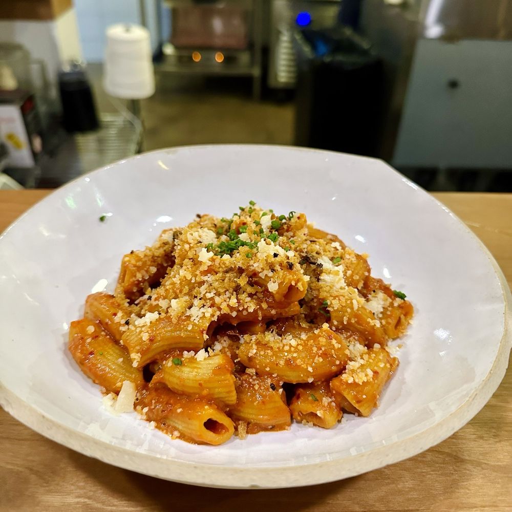 Iggys - Rigatoni special with tomato, nduja, breadcrumbs, cheese - Italian Near Me - Nashville, Tennessee