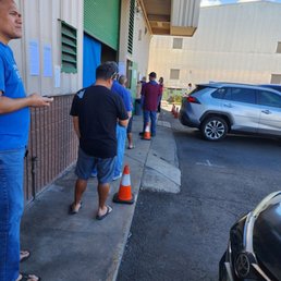line at opening