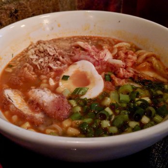 RAMEN-SAN - Kimchi and Fried Chicken Ramen with egg - Ramen Near Me - Chicago, Illinois RAMEN-SAN - Kimchi and Fried Chicken Ramen with egg - Ramen Near Me - Chicago, Illinois