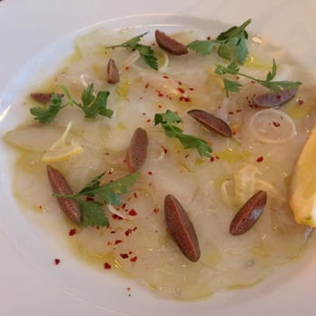Altro Paradiso - Fish Crudo with Caper Berries and Lemon - Italian Near Me - New York, New York
