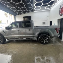 Truck after it was fixed for a side swipe