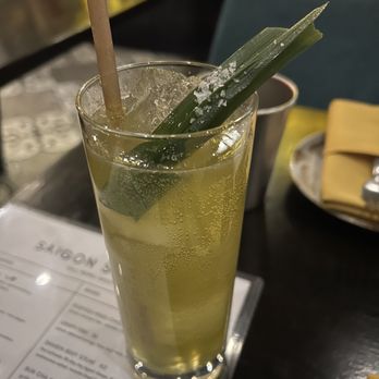 Saigon Social - Pandan Tonic from happy hour - Vietnamese Near Me - New York, New York Saigon Social - Pandan Tonic from happy hour - Vietnamese Near Me - New York, New York