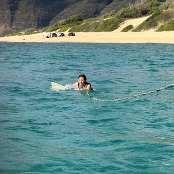 Napali Dream Tour - My daughter, trying wakesurfing - Boat Tours Near Me - Kekaha, Hawaii Napali Dream Tour - My daughter, trying wakesurfing - Boat Tours Near Me - Kekaha, Hawaii