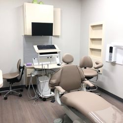 Shelby Comfort Dentistry - Our hygiene room, in which we aim to give you the most pleasurable and comfortable experience as possible.