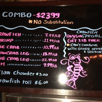 Shaking Crawfish - Price board - Seafood Near Me - Doraville, Georgia Shaking Crawfish - Price board - Seafood Near Me - Doraville, Georgia