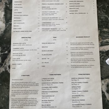 Great White - Menu - Cafes Near Me - Los Angeles, California Great White - Menu - Cafes Near Me - Los Angeles, California