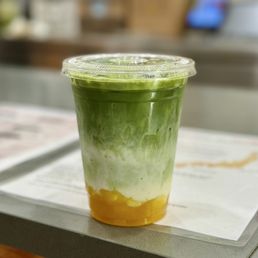 Mango Matcha Latte Mango Matcha Latte