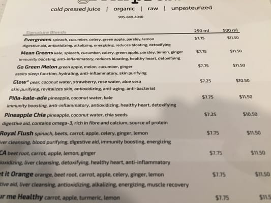 Menu photo 4 Green Press Oakville, ON Menu photo 4 Green Press Oakville, ON