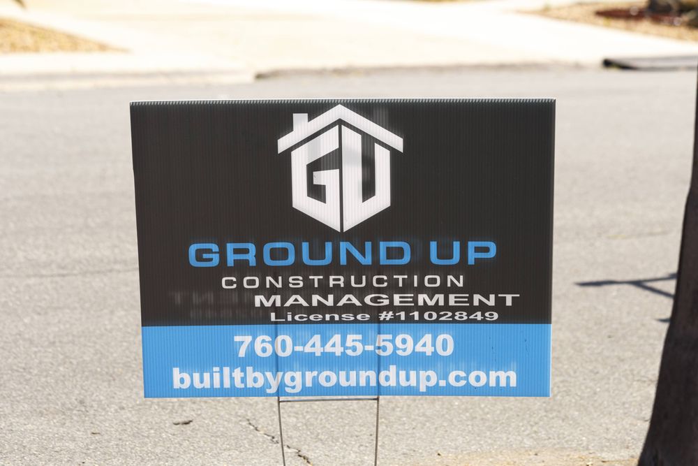 Slide of Ground Up Construction Management