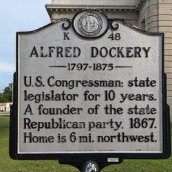 Alfred Dockery Historical Marker - Alfred Dockery Historical Marker, Rockingham
