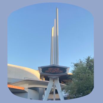 Space Mountain - Entrance to the ride is just past this sign. - Amusement Parks Near Me - Anaheim, California