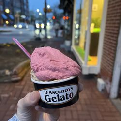 D'Ascenzo's Gelato - Raspberry and bananas foster, size small