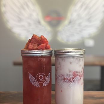 Zero Degrees - Spicy watermelon and strawberry horchata - Bubble Tea Near Me - Summerlin, Nevada