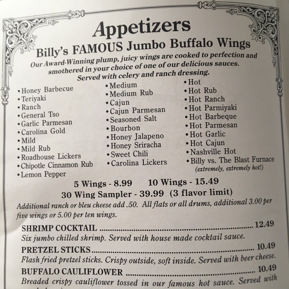 Wing options