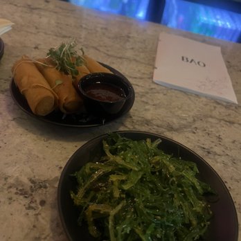 The BAO - Seaweed Salad & crispy Spring Rolls (v) - Asian Fusion Near Me - Clayton, Missouri The BAO - Seaweed Salad & crispy Spring Rolls (v) - Asian Fusion Near Me - Clayton, Missouri