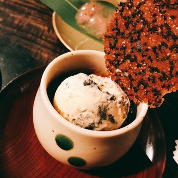 Cha-An - black sesame crème brulee - Japanese Near Me - New York, New York