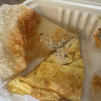 Steve's Bagels - The breakfast quesadilla I received - Delis Near Me - Manchester, Connecticut