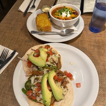 Crossroads Cafe - Chili & Corn Bread Hot as Hell Taco - Cafes Near Me - Joshua Tree, California