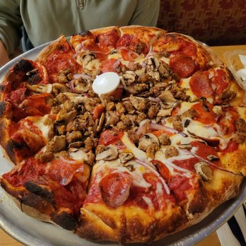 DeMatteo's Pizza - Large pizza with four toppings, regular crust. - Pizza Near Me - Riverside, California