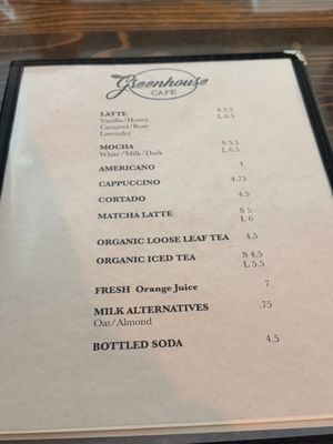 Menu photo 2 Greenhouse Cafe Citrus Heights, CA
