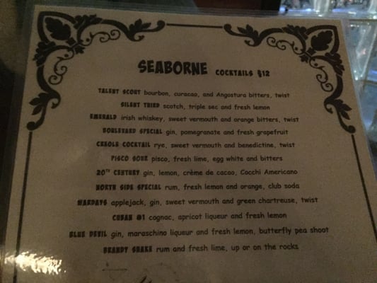 Menu photo 2 Seaborne Brooklyn, NY Menu photo 2 Seaborne Brooklyn, NY