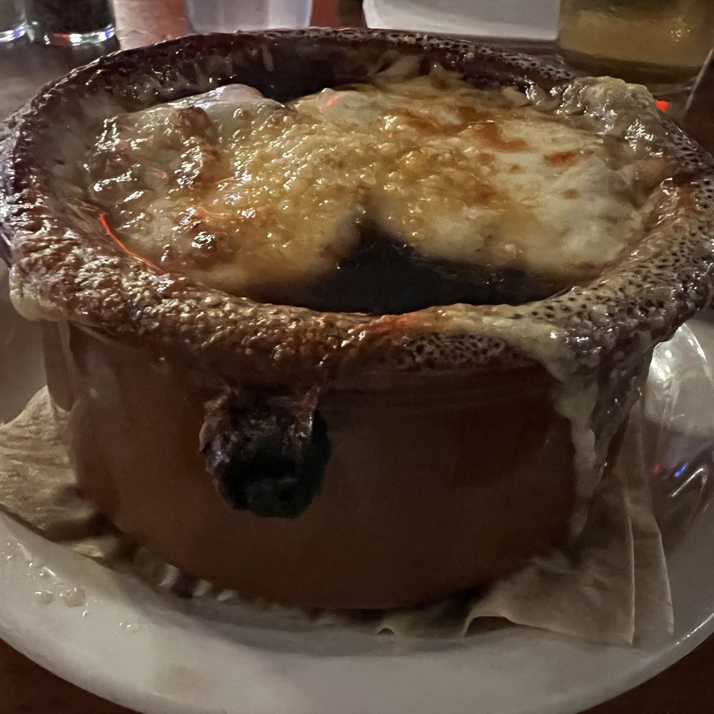 Jimmie's Ladder 11 - French Onion soup - New American Near Me - Dayton, Ohio Jimmie's Ladder 11 - French Onion soup - New American Near Me - Dayton, Ohio