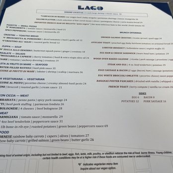 Lago - Menu - Italian Near Me - Las Vegas, Nevada