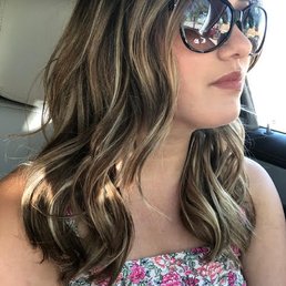 Asked for some "lived in" highlights, something I could let grow out a bit (because, well kids) and to chop a bunch off!!