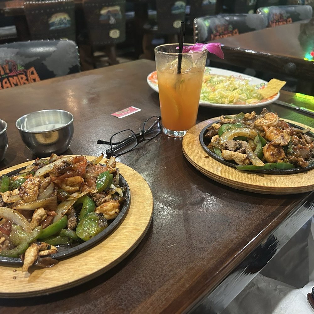Ay Caramba - Sizzling pans of combo fajitas - Mexican Near Me - Chesterfield, Virginia
