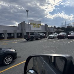 Gold's Gym - The front entrance and parking lot