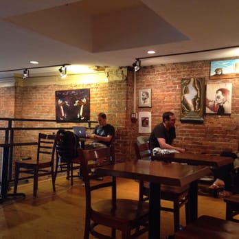 Delanie's Coffee - Loft area seating and gallery! Such great art! - Coffee & Tea Near Me - Pittsburgh, Pennsylvania