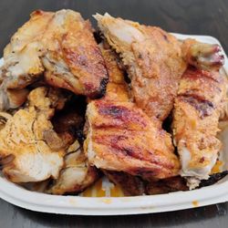 Portugalos Restaurant Ottawa - 1 1/2 Chicken (part of combo 6. $75.50). So delicious! Full of flavour. Love the chicken here.
