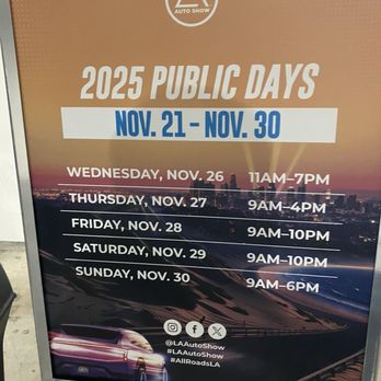 LA Auto Show - Festivals Near Me - Los Angeles, California LA Auto Show - Festivals Near Me - Los Angeles, California