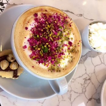 Utopia Caffe - Rose Water White Chocolate Latte - Breakfast & Brunch Near Me - Tustin, California Utopia Caffe - Rose Water White Chocolate Latte - Breakfast & Brunch Near Me - Tustin, California