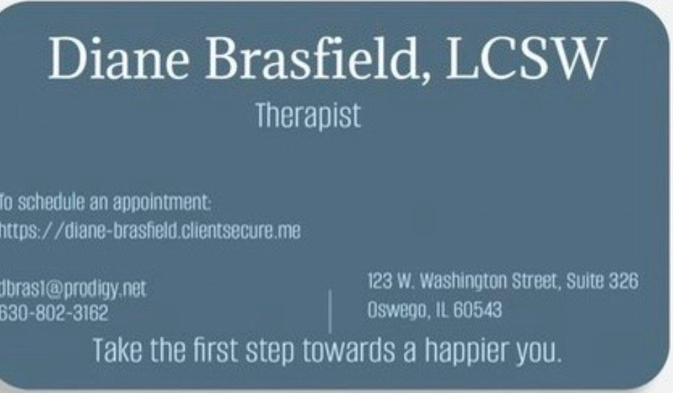 Diane Brasfield - child therapist in Oswego, IL