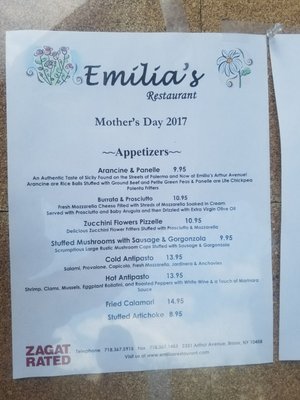 Menu photo 8 Emilia's Restaurant Bronx, NY