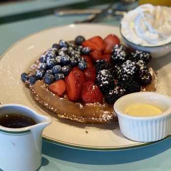 Sadelle's - Belgian Waffles with Added Fruit - Breakfast & Brunch Near Me - Las Vegas, Nevada