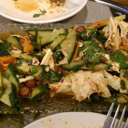 Fu Lin Chinese - Cucumber Dried Bean with Ground Nut kernels (spicy and well on it's way to being in my stomach)