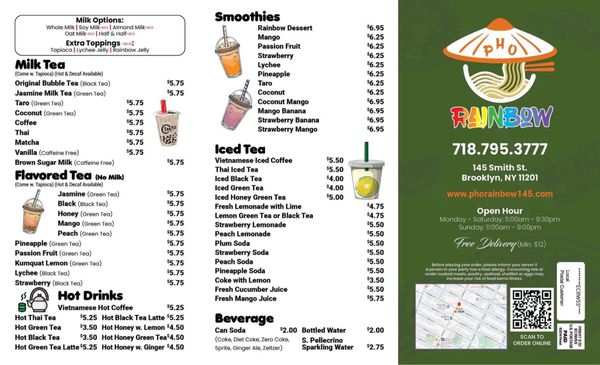 Menu photo 1 Pho Rainbow Brooklyn, NY
